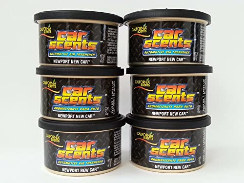 Car Scents California Newport New Car Lufterfrischer 6er Sparpack - Set