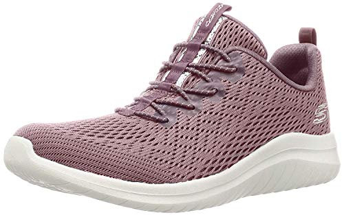 Skechers ULTRA FLEX 2.0 - LITE-GROOVE, Women's Low-Top Trainers, Purple (Black Mesh/Rose Gold & White Trim Mve), 7 UK (40 EU)