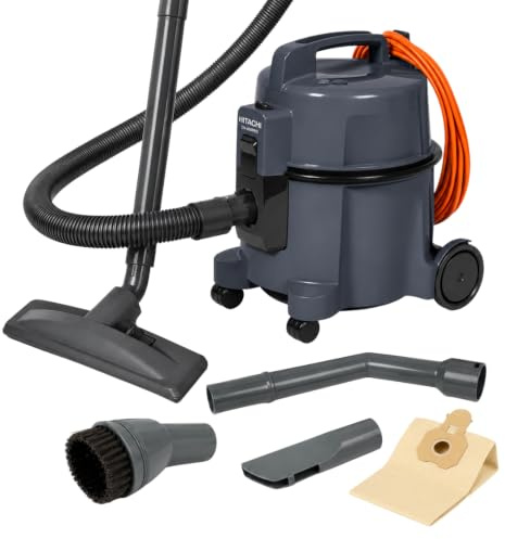 Hitachi Aspirateur traîneau CV-400P PRO GR 880 W avec sac, filtre HEPA, rayon d'action 13 m, protection des meubles et des bords