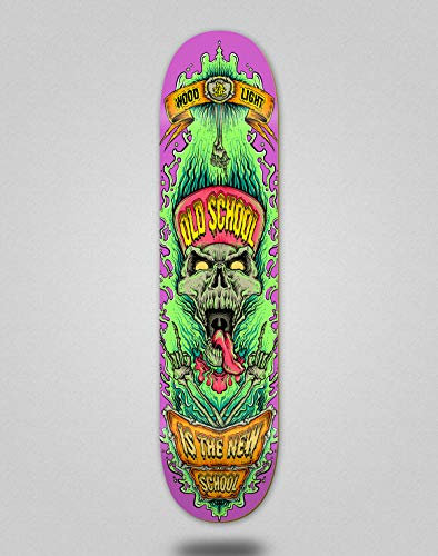 Wood light Skateboard Deck New School Pink (8.125)