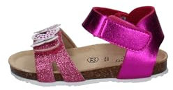 Grunland junior - apre sandalo in sughero - 23 - fucsia