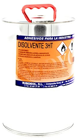 Disolvente 3HT para la limpieza de superficies o diluyente de colas de contacto. Contiene 5 litros.