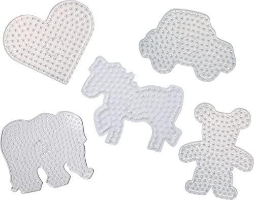 Playbox XL-Steckplatten-Mix, 5 Stück - Pferd, Elefant, Bär, Herz, Auto