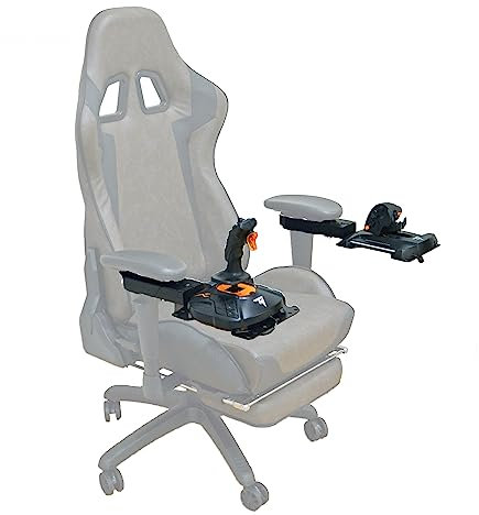 Unbound System | Flight Sim - Set of 2 Removable Modular Chair Mounts T.16000M | TCA Airbus | X52 | X52 Pro | X56 | X56 Rhino by Tecicity