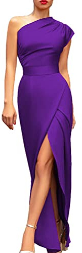 seiveini Robe de Soirée en Velours Femme Elegant sans Manches Robe de Cocktail Longue avec Slits Chic Robe Cérémonie Classique Couleur Unie Robe Moulante Sexy Robe Tunique