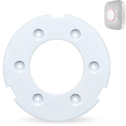 Sactulaz Replacement Mounting Plate for Google Nest Detector/Protector Gen2, Replacement Part Backplate for Google Nest 2nd Gen Smoke Detector Alarm