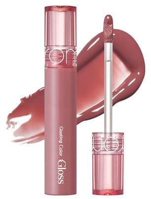 rom&nd Glasting Color Gloss 03 ROSE FINCHㅣGlänzender Lipgloss für voller wirkende Lippen, Plumping Finish, Volumizer lippenㅣ4g 0.14oz