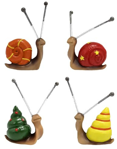 DZAY Tierfiguren Gartenstatuen Gartendeko für Draußen Frühlingsdeko Ostern, Dekofigur Ostern Harz Ornamente Garten Dekoration,Outdoor Art Décor Tierfiguren Ornament Dekofiguren (Bunte Schnecke)