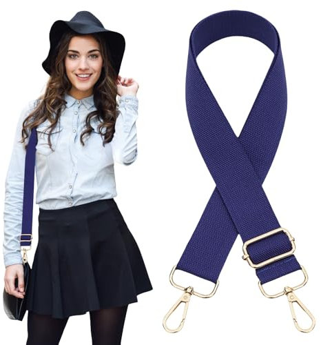 Traziewell Taschengurt Lila Schultergurt Tragegurt Tasche Breiter Crossbody Taschengurt mit Drehbaren Metallhaken Universeller Langer Riemen für Gepäck Laptop Tasche 0612