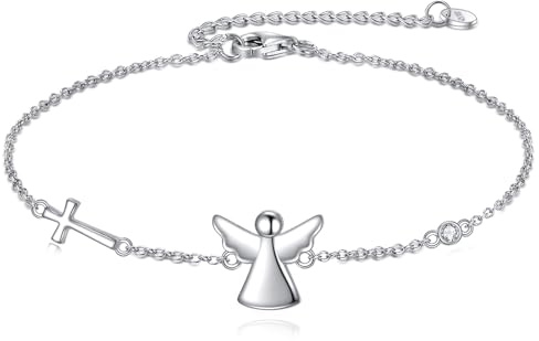 VONALA Engel Armbänder Mädchen 925 Sterling Silber Süßer Armband Schmuck für Damen