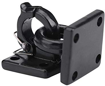 KIMISS Enganche de Gancho Escala 1/14 1 18 Juego de Soporte de Grillete de Bloqueo de Remolque de Remolque RC Negro de Metal para Automóvil Axial SCX10 CC01 D90 D110 TF2,