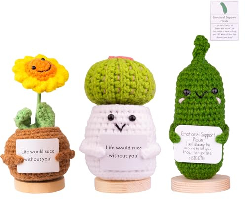 Mwmoeen Funny Knitted Pocket Hug Positive Potato