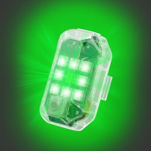 Drone RC Model Burst Flash Light for DJI MINI 4PRO/AIR3S/3PRO, Drone Universal Burst Flash Light Night Flight Lights Royal Flash NEO Drone Accessories (2 pack) (Green)