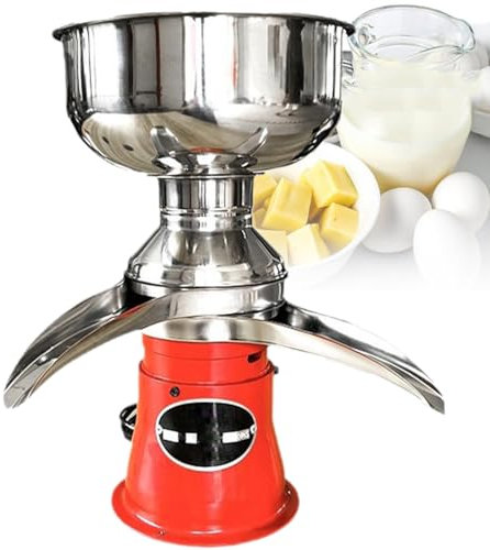Professional Whipped Cream Dispenser Electric Milk Centrifuge 5L Fresh Milk Cream Separator, Milk Cream Separator Full Milk Separator Degreasing Milk Separator Convert Raw Milk Into Frame an