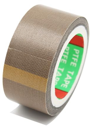 COYOUCO Teflon Tape, 0.08Mm Thick 25-40Mm Wide PTFE Adhesive Tape for Vacuum Sealer Machine And Electrical Industries, 10 Meter Long,25mm