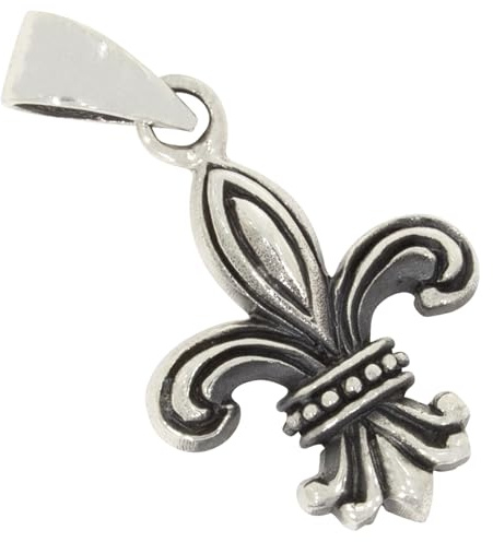 AFP Pendentif Fleur de Lis en argent sterling 925