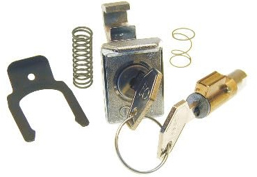 CifRicambi Kit Lenkradschloss + Koffer mit Schlüssel und komplett mit Rückholfeder, kompatibel mit Vespa 50 S - Elestart - 125 ET3 - PX PE