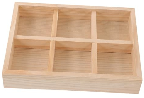 CTIRCHIU Vassoio Portagioie in Legno di Pino Multi-griglia, Piatto Portaanelli e Portaorecchini Creativo, Organizer Elegante per Gioielli e Accessori, per Camera da Letto, Soggiorno e Hotel