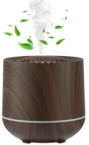 Diffusore di olio, umidificatore da scrivania, luci colorate, aroma profumato con funzione di spegnimento automatico, per controllo degli odori e relax in yoga, sul posto di lavoro, studio, camera da