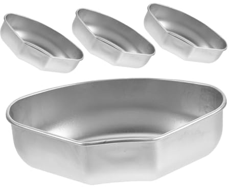 Toyvian 4 piezas Bandejas de Acero Inoxidable para Cocción al Vapor Insertos Forma de Abanico para Olla y Vaporera Resistentes y Fáciles de Limpiar para Verduras Pescado Mariscos y Huevos