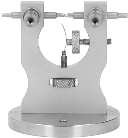 YUEHISY Calibro per Bilanciere dell'Orologio, Strumento di Centratura in Acciaio Legato per Orologiai, Calibro per la Correzione del Bilanciere Calibrazione Accurata, Design Compatto per la