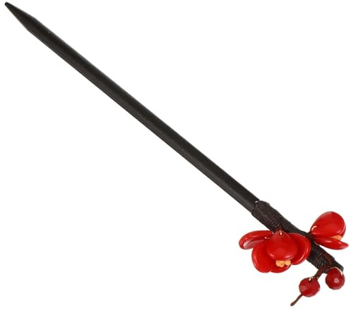Toddmomy Antike Haarnadel im chinesischen Stil aus Holz, floraler Haarschmuck für Frauen bei traditionellen Festen und Alltag