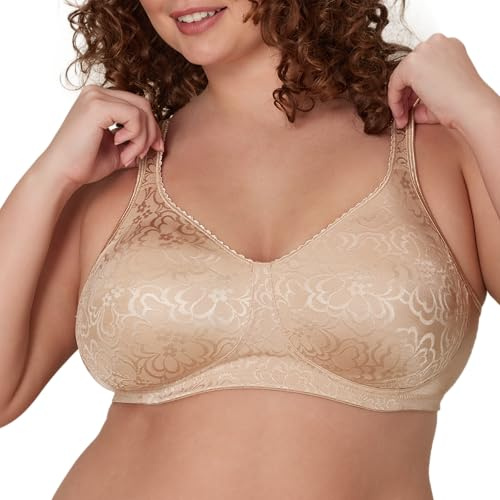 Playtex Reggiseno, Donna, per Comfort e Sostegno assoluto, Senza Ferretto (18 Ore) Nude 42 D