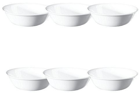 Corelle 6 Piece Winter Frost White Bowls Set (18 oz)