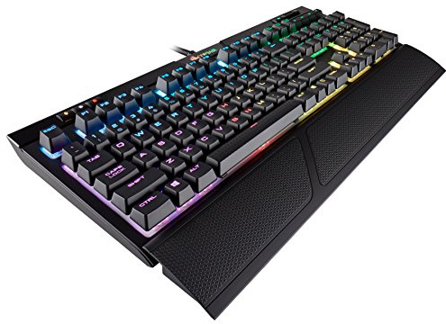 Corsair Strafe RGB MK.2 Mechanische Gaming-Tastatur - USB Passthrough - Linear und Leise - Cherry MX Red Switch - RGB LED Hintergrundbeleuchtung - 44,7 x 16,8 x 4 cm