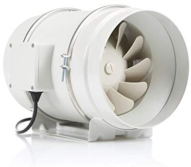 Extractor en línea STERR DFA200 Ventilador de conducto de 200 mm / 8'' - Ventilador industrial de bajo consumo energético