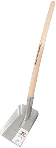 Schaufel für Keller und Randbereiche - aus robustem Stahlblech - Holzstiel 70cm - universell einsetzbar von SHW-FIRE