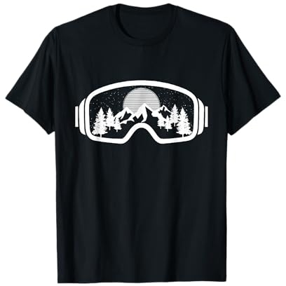 Lunettes De Ski Et Snowboard Cadeau Pour Les Sports D'hiver T-Shirt