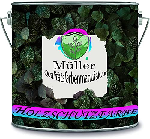 Müller Qualitätsfarbenmanufaktur Vernice protettiva per legno, vernice per legno, resistente alle intemperie, protezione a lungo termine dalle intemperie, colori esclusivi (2 l, lavanda metallica)