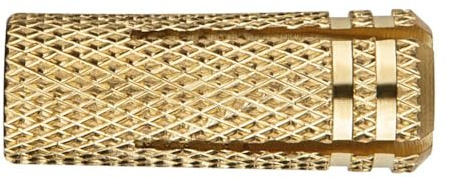 BATIFIX Anclajes de latón Anclajes de expansión de latón M4 M5 M6 M8 M10 M12 Ancla roscada interior métrica Funda de expansión para fijaciones ligeras en material sólido (25, M10 x 34 mm)