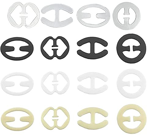 BH Träger Clip,16 STÜCKE BH-Träger BH Bügel Konverter Kunststoff-BH Anti-Rutsch BH Träger Halter für Racer Back Tanktops