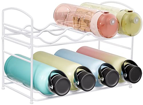 Puricon Water Bottle Shelf Organizer, Weiß, M