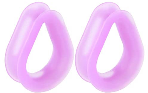 Beydodo Ohr Tunnel Set, Plugs 28MM Silikon Tropfen Violett Tunnel Piercing Ohr Expander Set