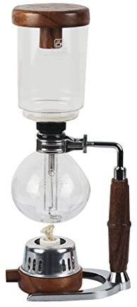 ADITAM Siphon/Siphon Kaffeemaschine Glas Siphon Kaffee zum Geburtstag, Weihnachten, Thanksgiving Day-Geschenk für Mutter, Vater, Freunde, 5 Tassen (Color : A, Size : 13 * 37.5cm) Double the comfort
