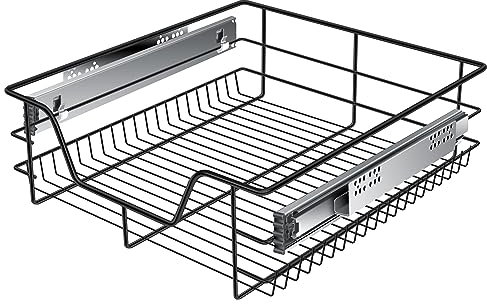 KESSER® Teleskopschublade 50 cm ✓ Küchenschublade ✓ Küchenschrank ✓ Korbauszug ✓ Schrankauszug ✓ Vollauszug ✓ Schublade