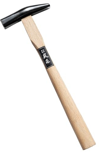 RANSHOU Blechhammer, 425 g, strapazierfähiger, geschmiedeter japanischer Stahlkopf, Blechhammer, Handwerkzeug zum Einstellen, Nieten, Mechaniker, Holzgriff, hergestellt in Japan, RMW21
