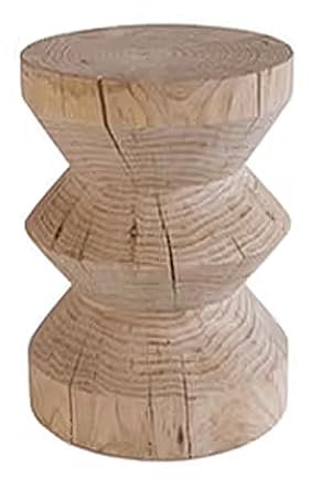 SCHAAN Tabouret de souche d'arbre en Bois, Table d'appoint Rustique, Table d'appoint en Bois, Petites Tables Basses, tabourets de Jardin décoratifs naturels pour terrasse, décoration