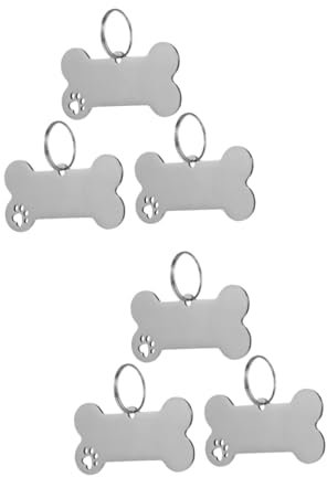 minkissy 2 Sets pet Dog tag pet Name Label zinc Alloy pet tag id Tags Charm Pendant pet Information tag Decorative Labels Custom Labels Dog ID Hangings Cat Tag Stainless Steel Unique Kitten