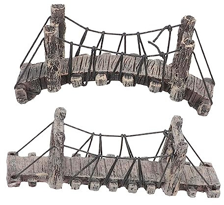 BESPORTBLE 2pièces Décoration De Pont Micro Résine Aménagement Paysager Décor Intérieur Et Extérieur Design Élégant pour Jardin Et Balcon