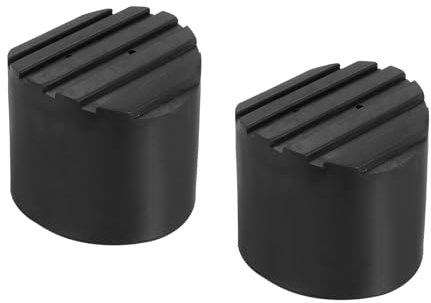 PATIKIL 2pz Scaletta Antiscivolo Piedi 1,9/48mm Gomma Rotondo Piedino Nero