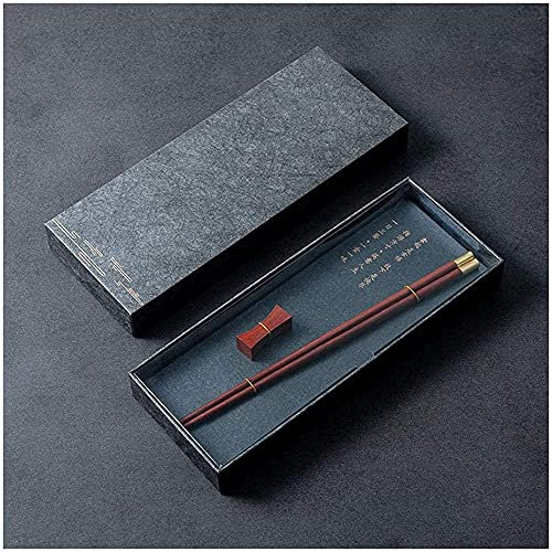 bacchette bacchette giapponesi riutilizzabili bacchette di metallo bacchette riutilizzabili con supporto, bacchette cinesi in legno naturale confezione regalo per sushi noodle pentola calda lava