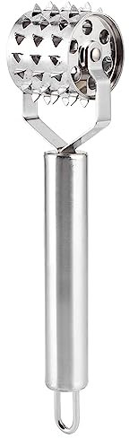 PENGYONBR Meat Tenderizer Roller, Stainless Steel Needle Blades for Efficient Spices Absorption Beef Steak Chicken Mallet Hammer Kitchen Tool/1224