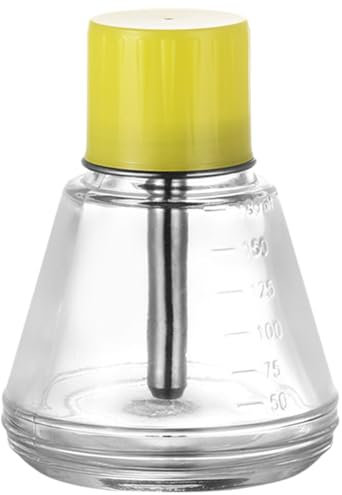 YUPEIUKLI 6Oz/180ml Klare Pumpspenderflasche aus Glas zum Entfernen von Nagellack, Spenderflasche zum Herunterdrücken, nachfüllbar, Push-Down-Pumpe