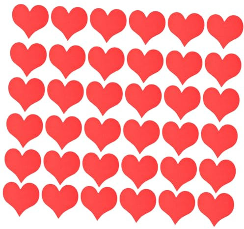 TEHAUX 100stücke Herzförmige Blankokarten Valentinstagskarten Papierkarten Für Grüße Herzförmiges Papier Valentinstagsdekorationen Karte