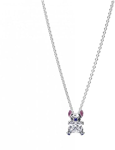 PANDORA 393743C01-45 Collana con maglie a punto croce