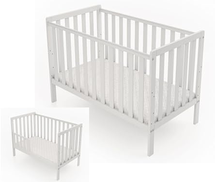 Genérico Cama de bebé Lulu 120x60 (sin colchón) Incl. Kit de conversión a sofá Infantil